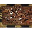 Ranma Suzaku, antike japanische Holzschnitzplatte