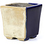 Pot à bonsaï carré bleu par Terahata Satomi Mazan - 65 x 65 x 70 mm