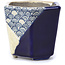 Pot à bonsaï bleu hexagonal par Terahata Satomi Mazan - 73 x 65 x 65 mm