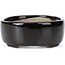 Vaso per bonsai ovale marrone di Terahata Satomi Mazan - 141 x 103 x 43 mm