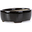 Vaso per bonsai ovale marrone di Terahata Satomi Mazan - 141 x 103 x 43 mm