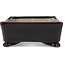 Pot à bonsaï rectangulaire marron par Terahata Satomi Mazan - 155 x 131 x 54 mm