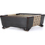 Rechthoekige bruine bonsaipot van Terahata Satomi Mazan - 155 x 131 x 54 mm