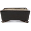 Pot à bonsaï rectangulaire marron par Terahata Satomi Mazan - 157 x 133 x 54 mm