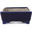 Vaso per bonsai rettangolare blu di Terahata Satomi Mazan - 149 x 108 x 44 mm
