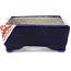 Pot à bonsaï rectangulaire bleu par Terahata Satomi Mazan - 148 x 105 x 43 mm