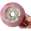 Pot à bonsaï rond craquelé rose par Bunzan - 104 x 102 x 45 mm