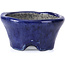 Vaso per bonsai rotondo blu di Bunzan - 54 x 54 x 30 mm