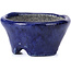 Pot à bonsaï rond bleu par Bunzan - 54 x 54 x 30 mm