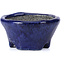 Pot à bonsaï rond bleu par Bunzan - 54 x 54 x 30 mm