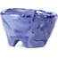 Pot à bonsaï rond bleu par Bunzan - 50 x 50 x 27 mm