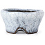 Pot à bonsaï rond craquelé blanc par Bunzan - 50 x 50 x 26 mm