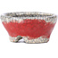 Maceta de bonsái redonda roja de Bunzan - 50 x 50 x 23 mm