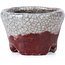 Vaso per bonsai rosso rotondo di Bunzan - 51 x 51 x 34 mm