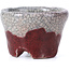 Maceta de bonsái redonda roja de Bunzan - 51 x 51 x 34 mm