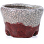 Vaso per bonsai rosso rotondo di Bunzan - 51 x 51 x 34 mm