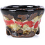 Pot à bonsaï rond multicolore craquelé par Bunzan - 50 x 50 x 31 mm