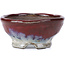Ronde rode bonsaipot van Bunzan - 105 x 105 x 49 mm