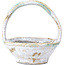 Vaso per bonsai rotondo bianco di Bunzan - 100 x 100 x 110 mm