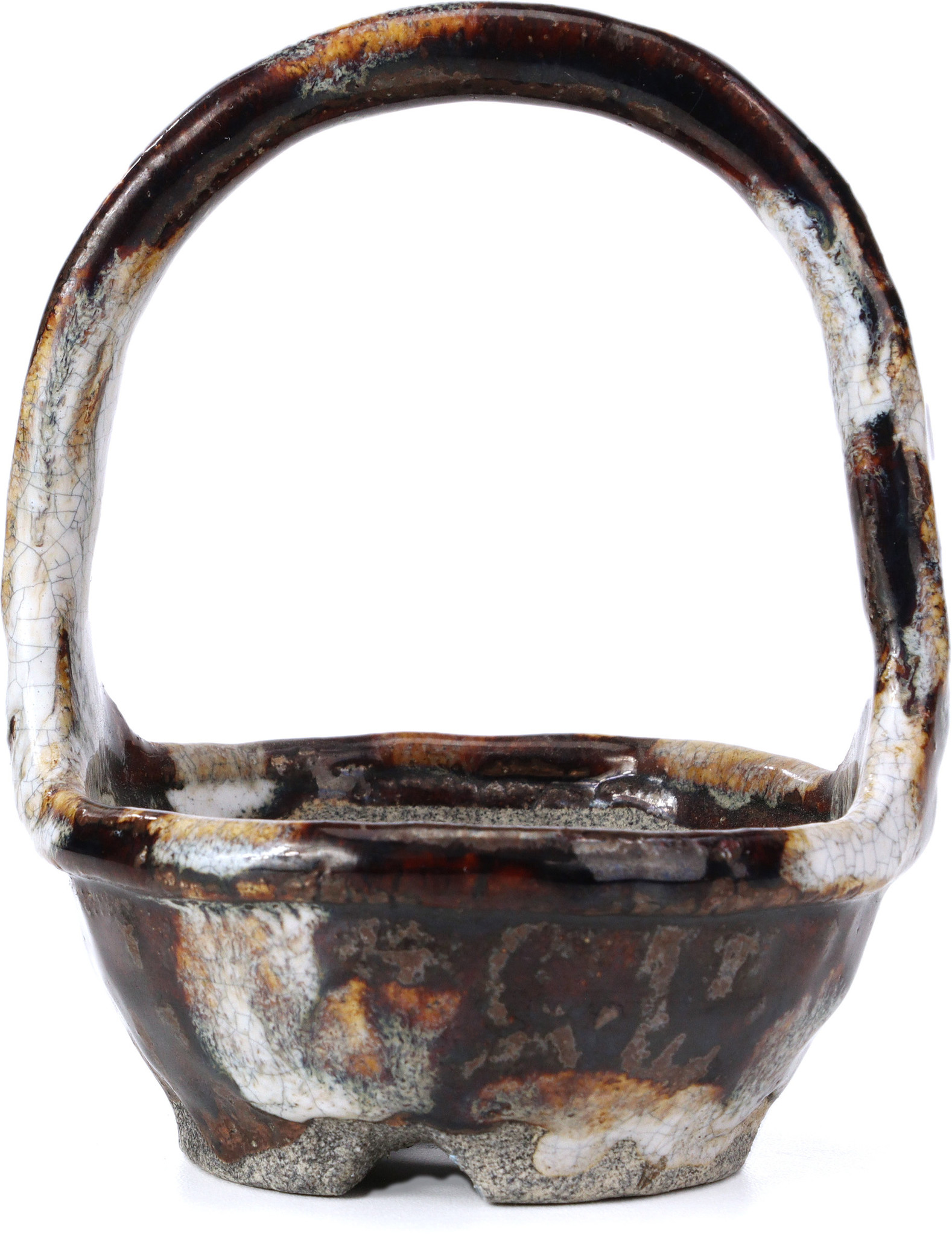LOOPIG Vaso rotondo cinese Yixing Zisha Mame Bonsai 5,7 x 5,7 x 2,5 cm