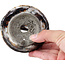 Vaso per bonsai rotondo marrone di Bunzan - 105 x 105 x 135 mm