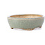 Pot à bonsaï ovale bleu par Yozan - 140 x 110 x 40 mm