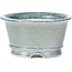 Pot à bonsaï rond gris par Shoseki - 80 x 80 x 40 mm