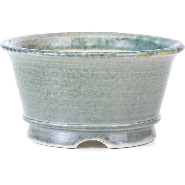 Round grey bonsai pot by Shoseki - 80 x 80 x 40 mm