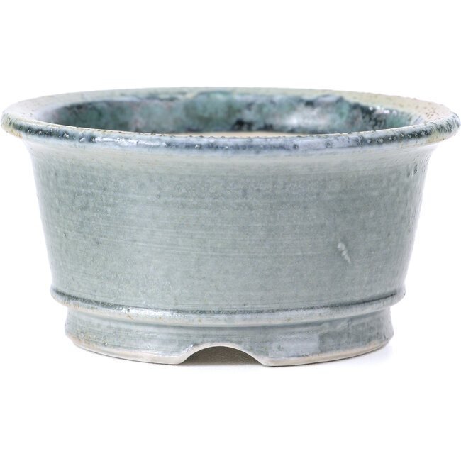 Maceta de bonsái redonda gris de Shoseki - 80 x 80 x 40 mm