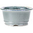 Pot à bonsaï rond gris par Shoseki - 80 x 80 x 40 mm