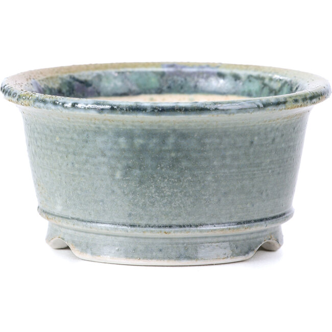 Maceta de bonsái redonda gris de Shoseki - 80 x 80 x 40 mm