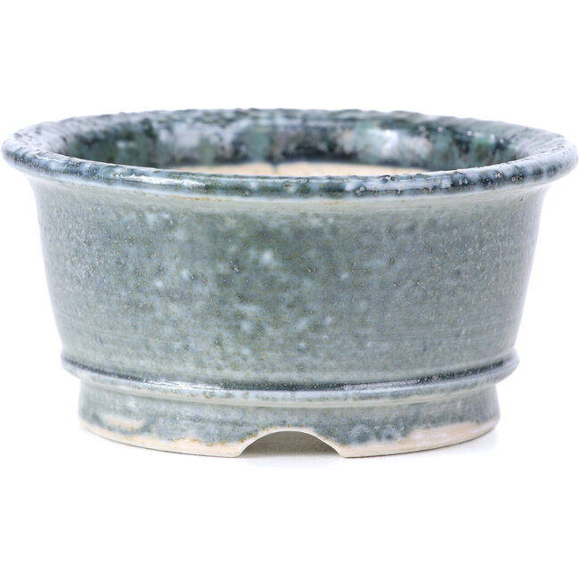Maceta de bonsái redonda gris de Shoseki - 80 x 80 x 40 mm