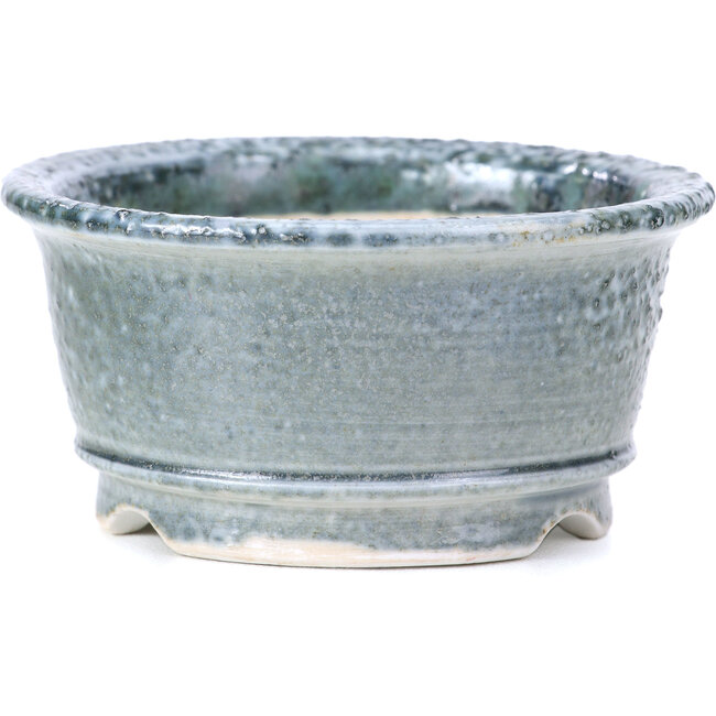 Maceta de bonsái redonda gris de Shoseki - 80 x 80 x 40 mm