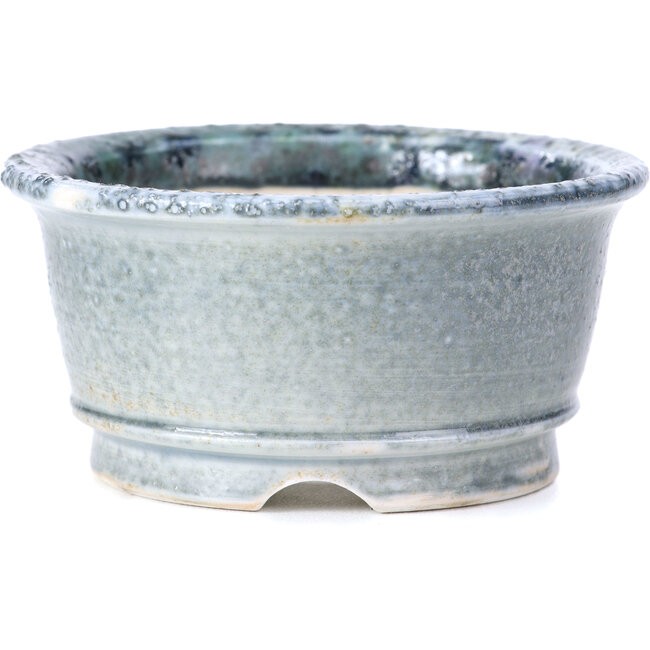 Maceta de bonsái redonda gris de Shoseki - 80 x 80 x 40 mm