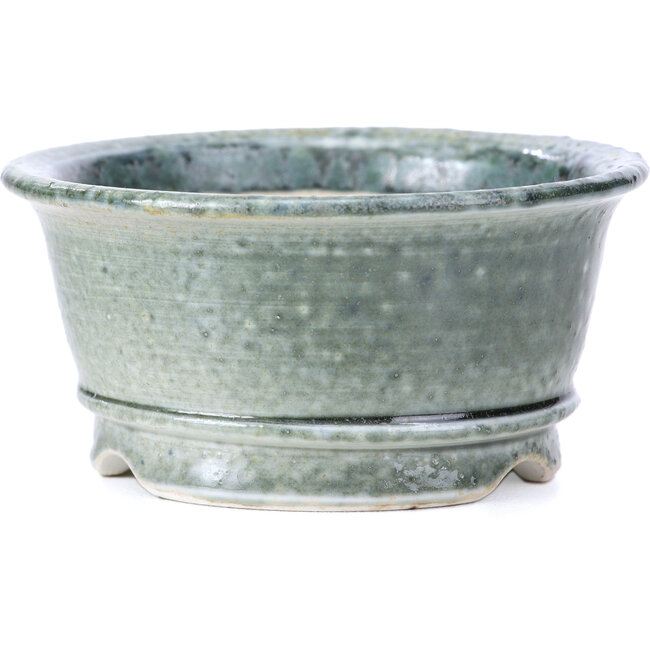 Maceta de bonsái redonda gris de Shoseki - 80 x 80 x 40 mm