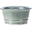 Round grey bonsai pot by Shoseki - 80 x 80 x 40 mm