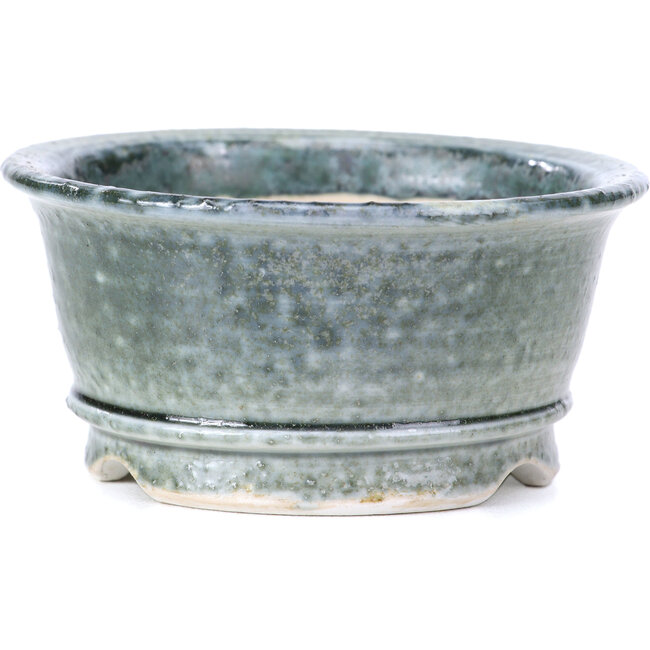 Maceta de bonsái redonda gris de Shoseki - 80 x 80 x 40 mm