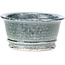 Pot à bonsaï rond gris par Shoseki - 80 x 80 x 40 mm
