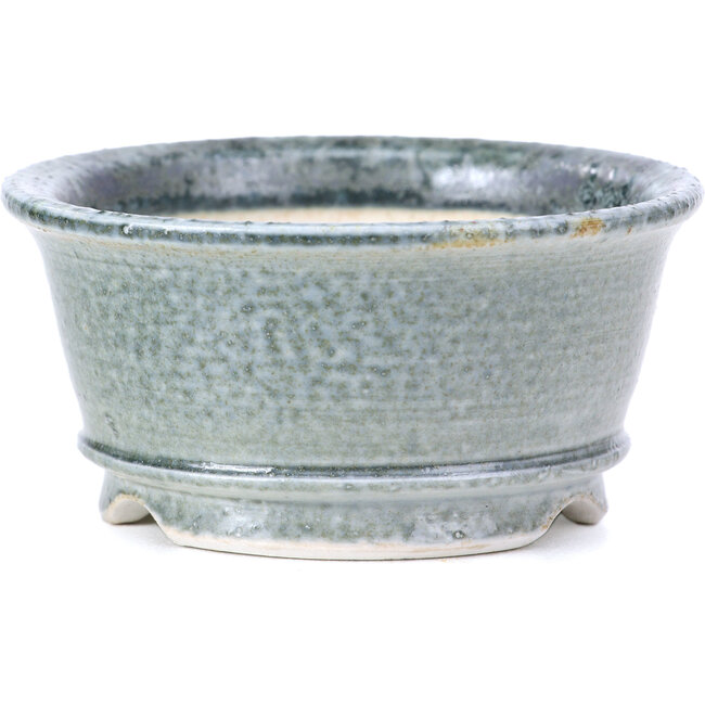 Pot à bonsaï rond gris par Shoseki - 80 x 80 x 40 mm