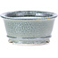 Pot à bonsaï rond gris par Shoseki - 80 x 80 x 40 mm