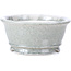 Pot à bonsaï rond gris par Shoseki - 80 x 80 x 40 mm