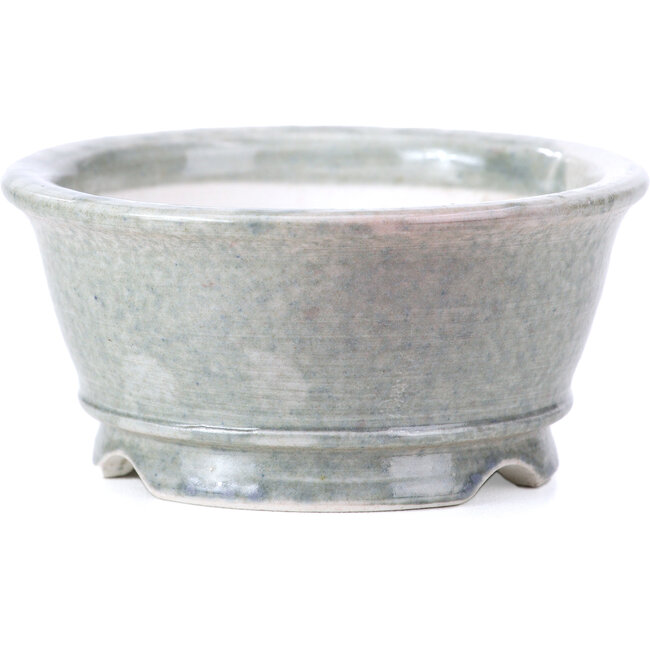 Pot à bonsaï rond gris par Shoseki - 80 x 80 x 40 mm