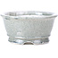 Pot à bonsaï rond gris par Shoseki - 80 x 80 x 40 mm