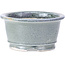 Round grey bonsai pot by Shoseki - 80 x 80 x 40 mm