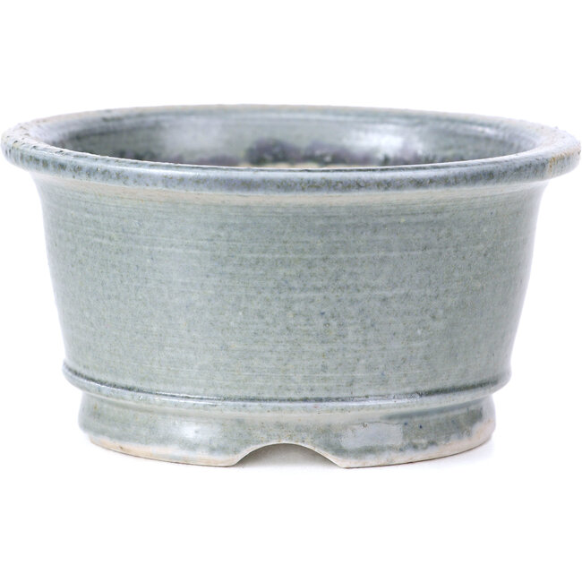 Maceta de bonsái redonda gris de Shoseki - 80 x 80 x 40 mm