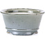 Pot à bonsaï rond gris par Shoseki - 80 x 80 x 40 mm