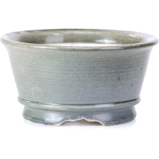 Maceta de bonsái redonda gris de Shoseki - 80 x 80 x 40 mm