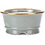 Pot à bonsaï rond gris par Shoseki - 80 x 80 x 40 mm