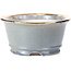 Round grey bonsai pot by Shoseki - 80 x 80 x 40 mm