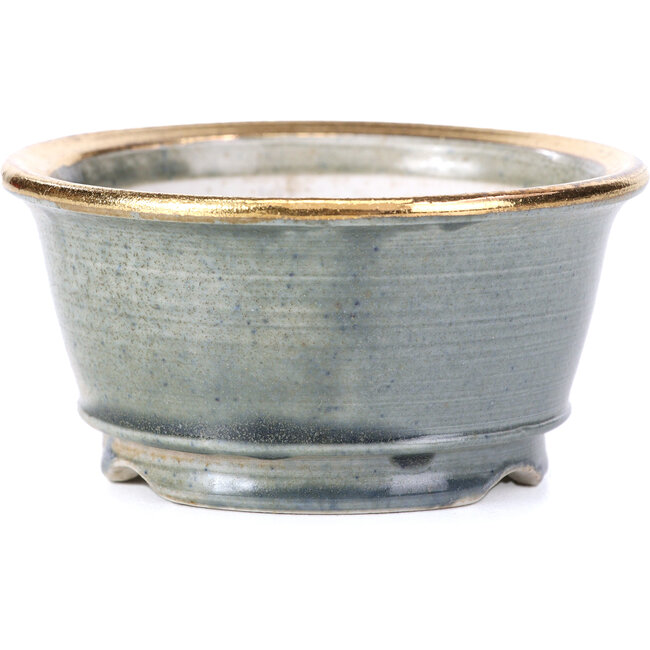 Maceta de bonsái redonda gris de Shoseki - 80 x 80 x 40 mm